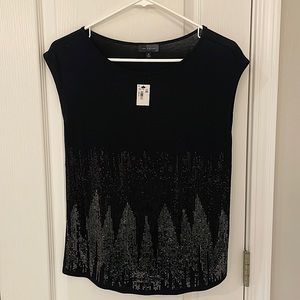 The Limited sequined black top brand new with tag